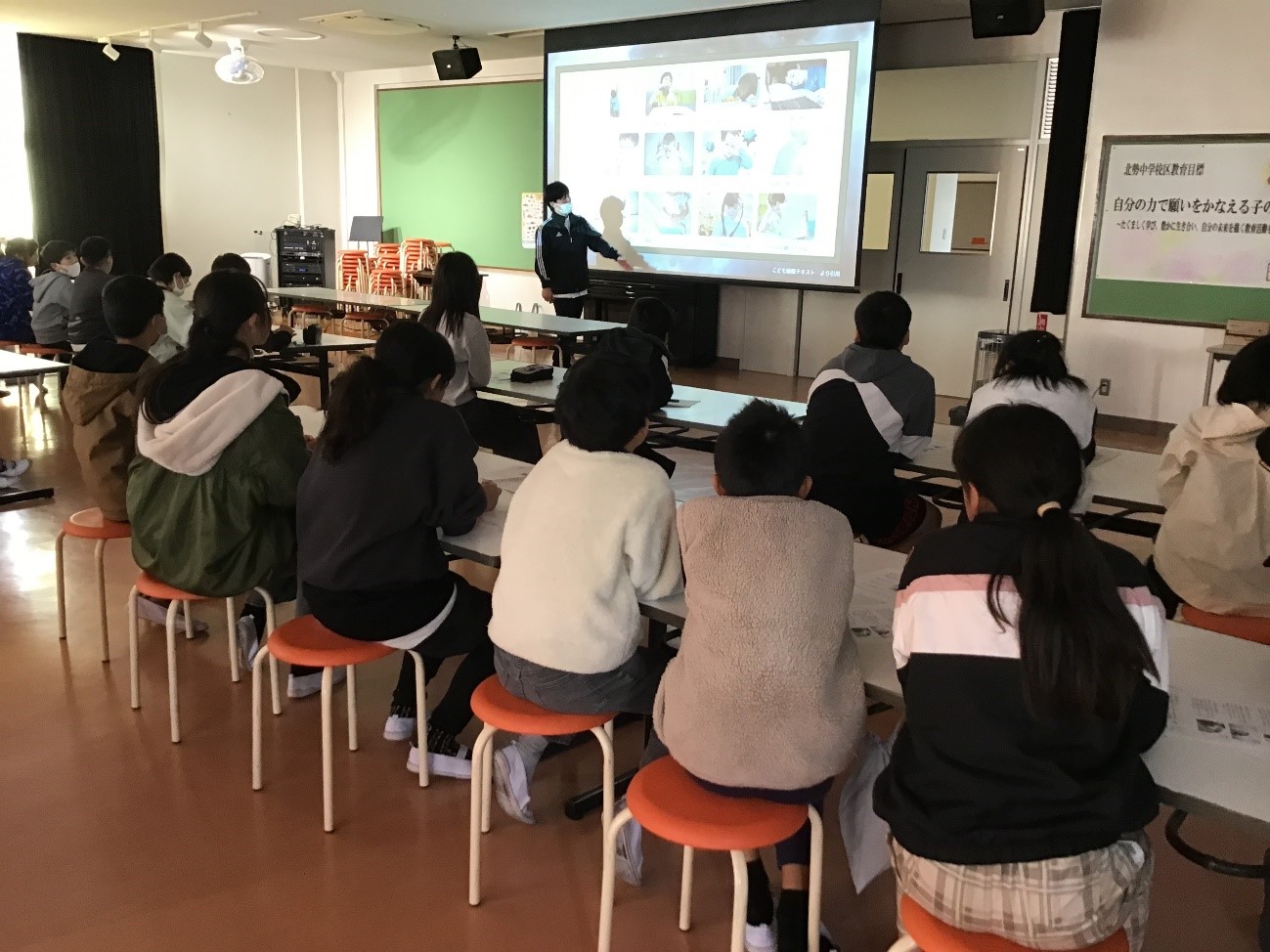 子ども向け睡眠授業の様子