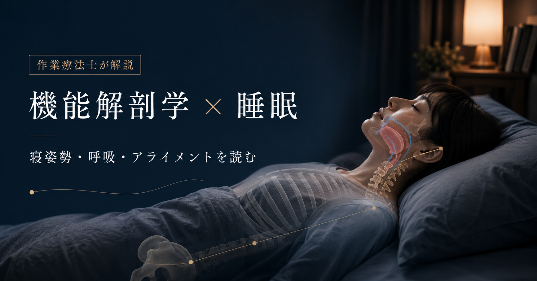 機能解剖学から考える睡眠｜寝姿勢・呼吸・枕・マットレスと全身アライメントの関係